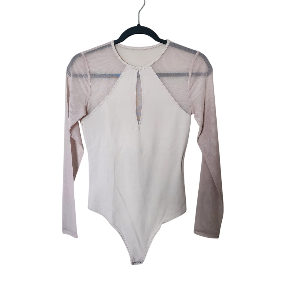 Abercrombie & Fitch Soft A&F Collection Sheer Panel Bodysuit – Size S